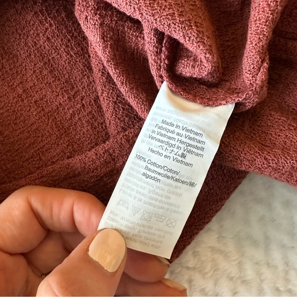 Madewell Texture & Thread Ruffle-Cuff Top size medium - Picture 5 of 9